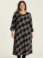 Gozzip - Linette Kjole/Cardigan, Sort/Beige